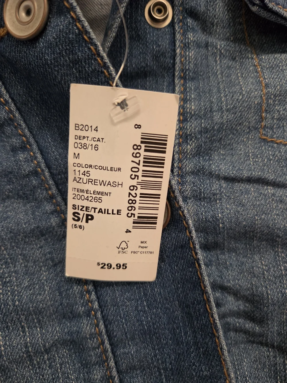 The Children's Place Girls' Blue Denim Jacket